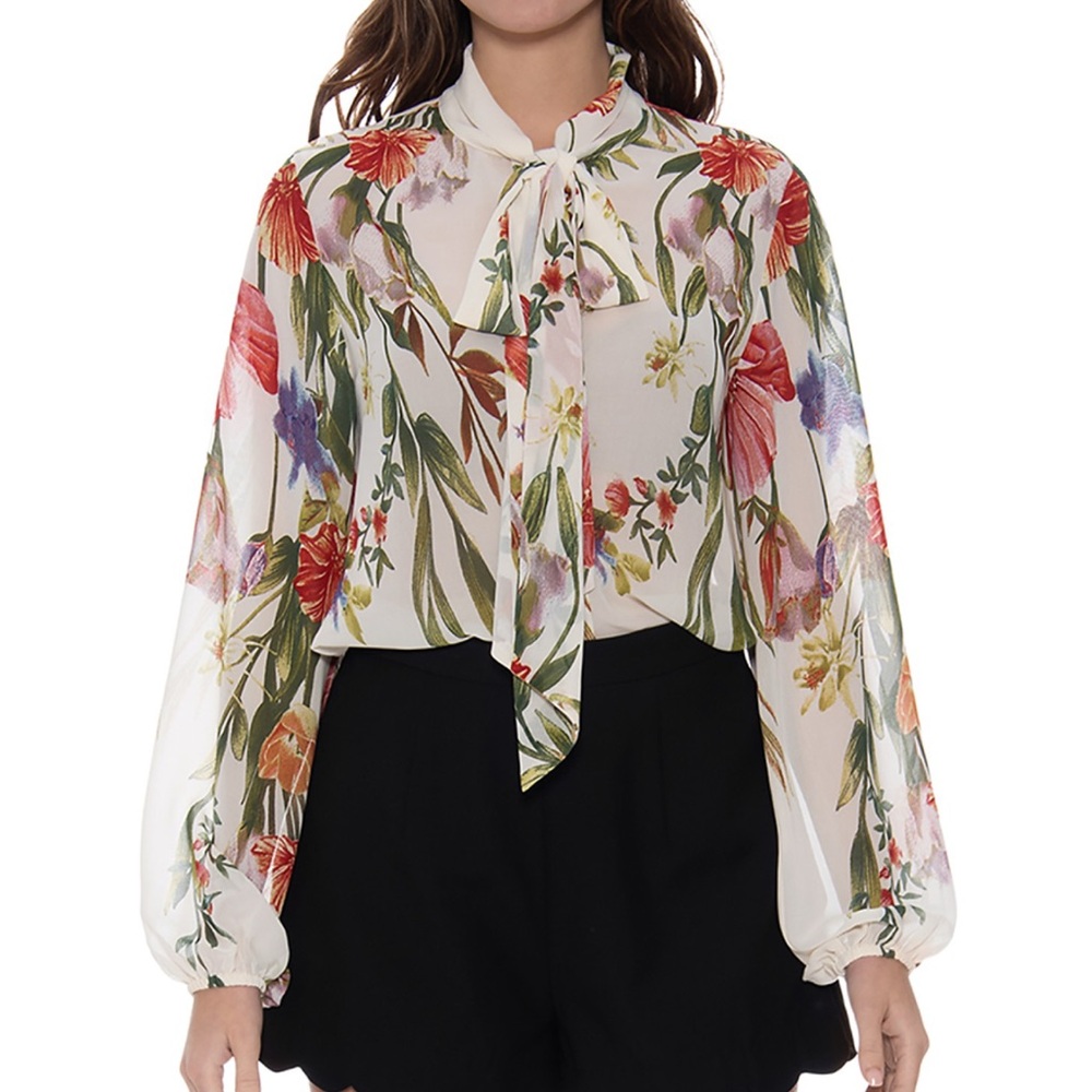 Gracia Multicolor Floral Women's Blouse - Picture 3 of 8